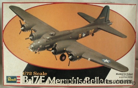 Revell 1/72 Boeing B-17F Flying Fortress Memphis Belle, 4402 plastic model kit